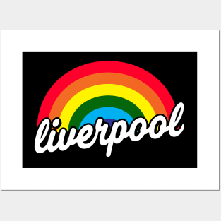 Liverpool Gay Pride LGBT Rainbow Flag Posters and Art